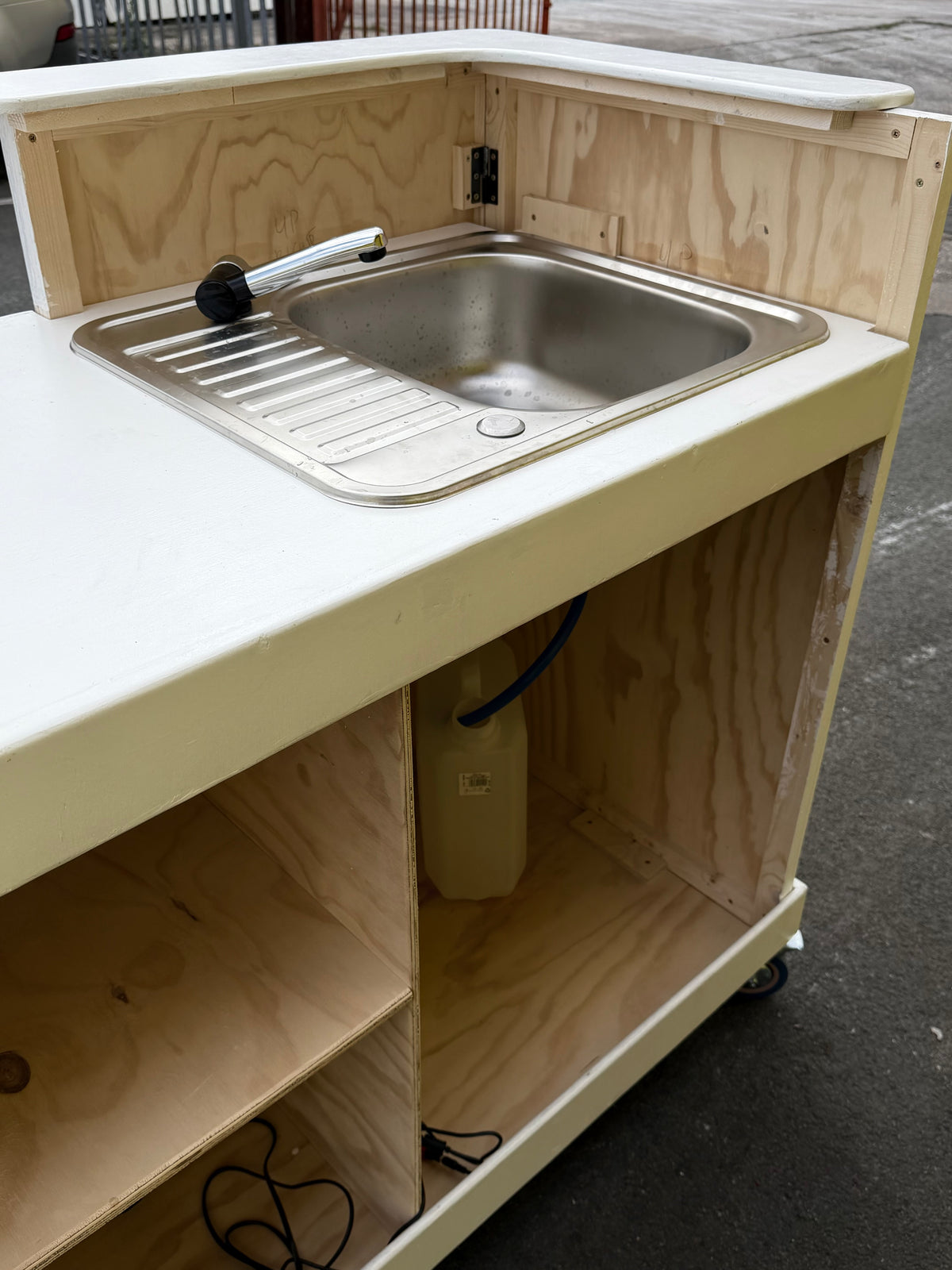 Mobile catering sink station | Portable hand wash & prep counter